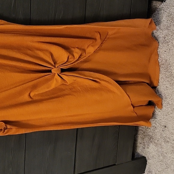 Burnt orange long tank top - Picture 2 of 4